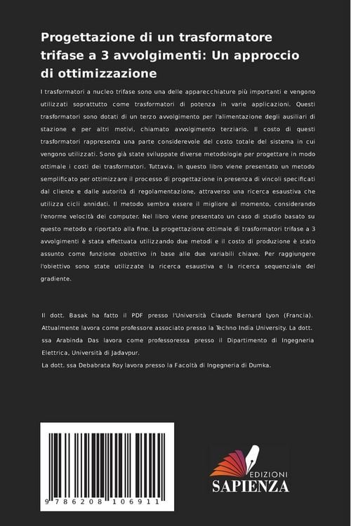 Produktbild: Progettazione di un trasformatore trifase a 3 avvolgimenti: Un approccio di ottimizzazione
