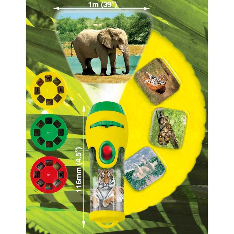 Produktbild: Taschenlampenprojektor - Diashow Wilde Tiere