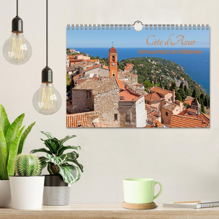 Produktbild: C&ocirc;te d&rsquo;Azur - Sehnsuchtsort am Mittelmeer (Wandkalender 2026 DIN A4 quer), CALVENDO Monatskalender