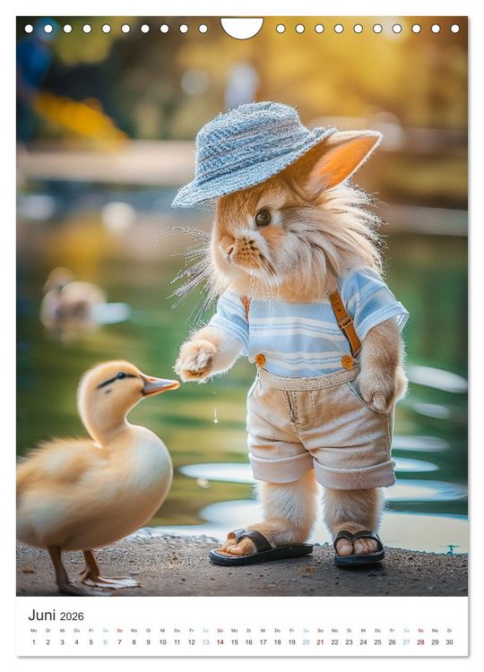 Produktbild: Was macht der Osterhase in seiner Freizeit (Wandkalender 2026 DIN A4 hoch), CALVENDO Monatskalender