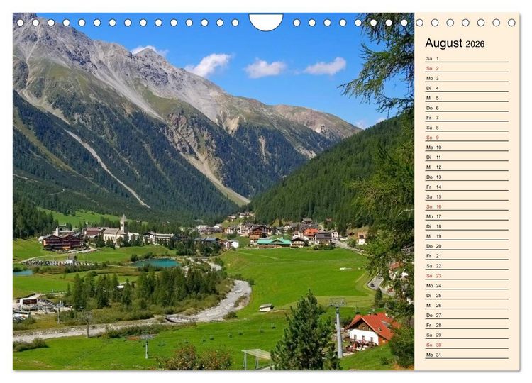 Produktbild: S&uuml;dtirol - Zwischen Ortler und Dolomiten (Wandkalender 2026 DIN A4 quer), CALVENDO Monatskalender