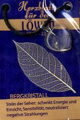 Produktbild: Bergkristall Herzblatt, Gl&uuml;cksstein