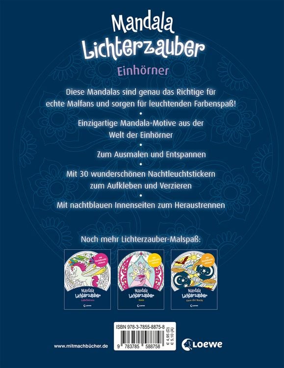 Produktbild: Mandala-Lichterzauber - Einh&ouml;rner