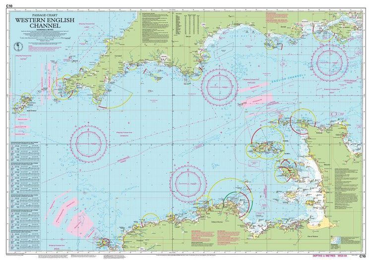 Produktbild: C10 Western English Channel Passage Chart