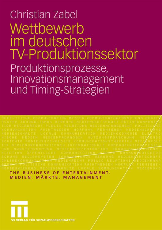 Produktbild: Wettbewerb im deutschen TV-Produktionssektor
