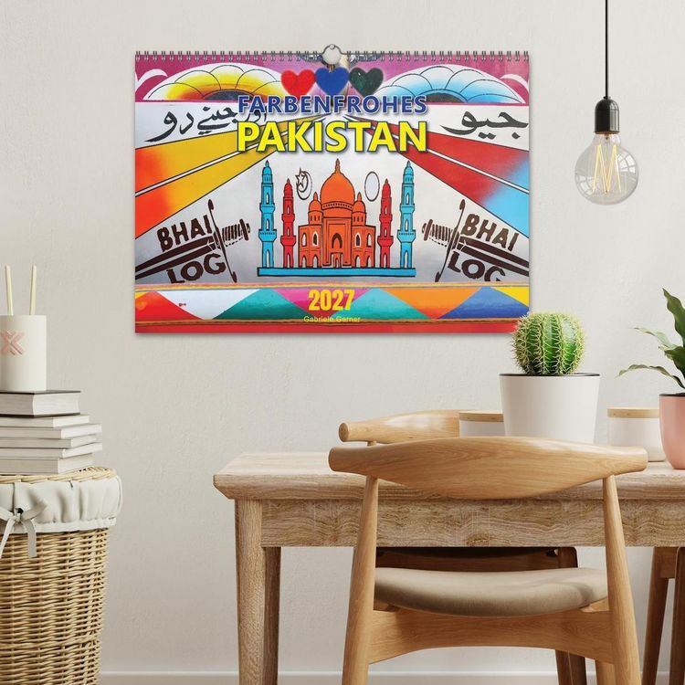 Produktbild: Farbenfrohes Pakistan (Wandkalender 2027 DIN A3 quer), CALVENDO Monatskalender