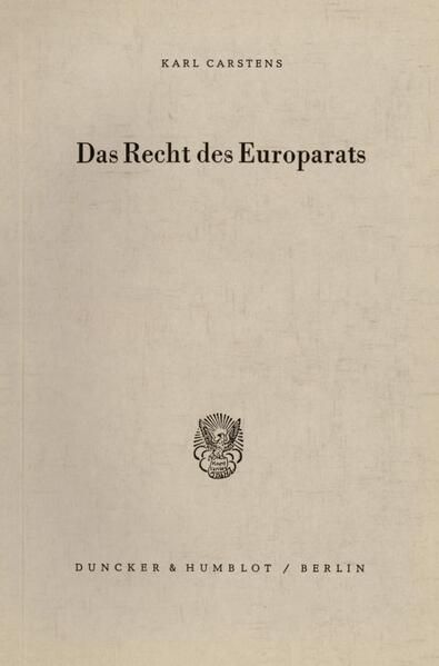 Produktbild: Das Recht des Europarats.