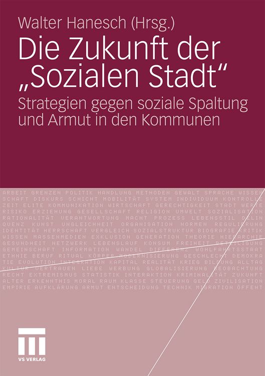 Produktbild: Die Zukunft der &bdquo;Sozialen Stadt&ldquo;