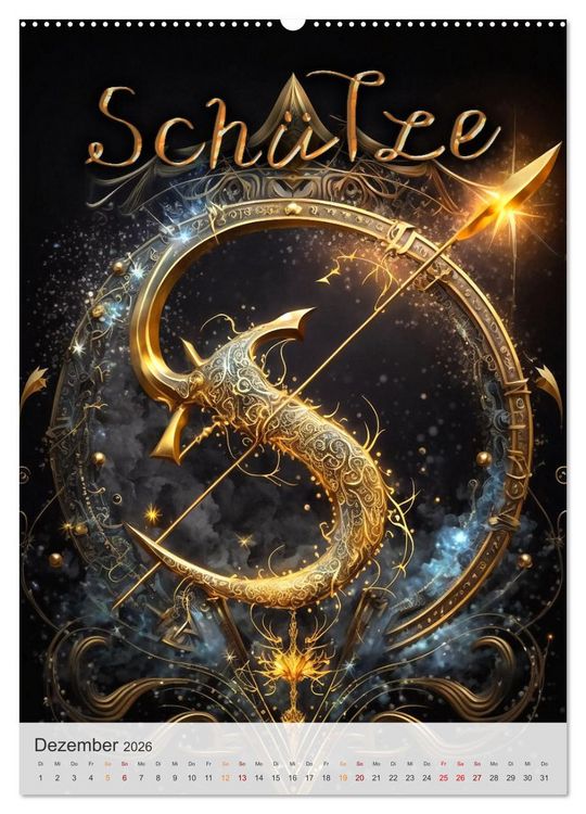 Produktbild: Fantasievolle Sternzeichen (Wandkalender 2026 DIN A2 hoch), CALVENDO Monatskalender