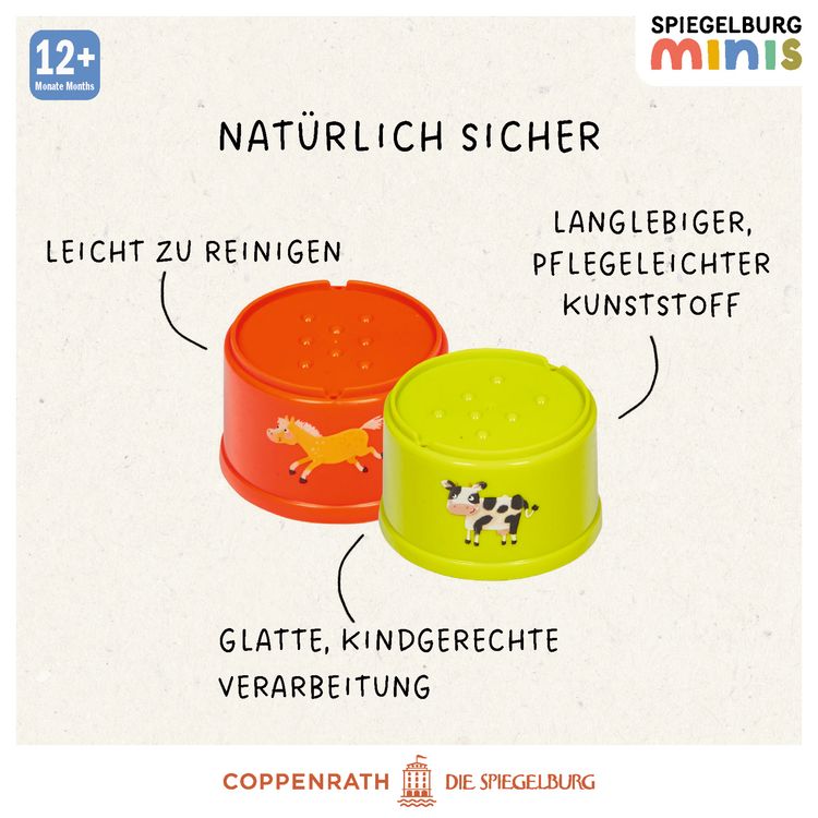 Produktbild: Stapelbecher Bauernhof / Spiegelburg minis