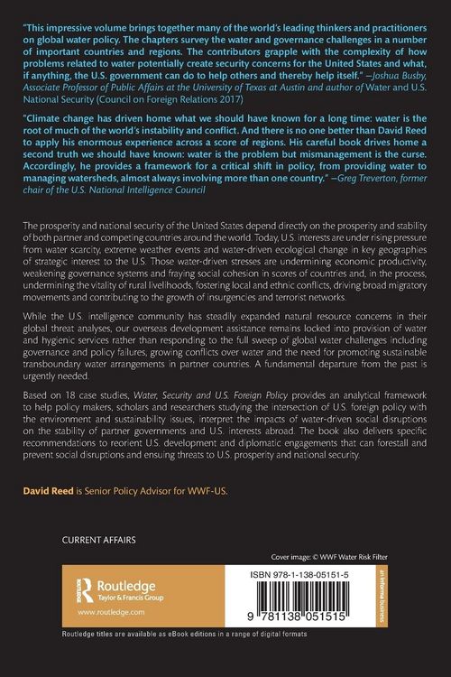 Produktbild: Water, Security and U.S. Foreign Policy