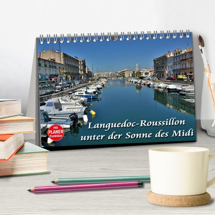 Produktbild: Languedoc-Roussillon - unter der Sonne des Midi (Tischkalender 2026 DIN A5 quer), CALVENDO Monatskalender
