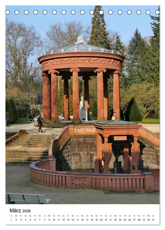 Produktbild: Bad Homburg 2026 von Petrus Bodenstaff (Tischkalender 2026 DIN A5 hoch), CALVENDO Monatskalender