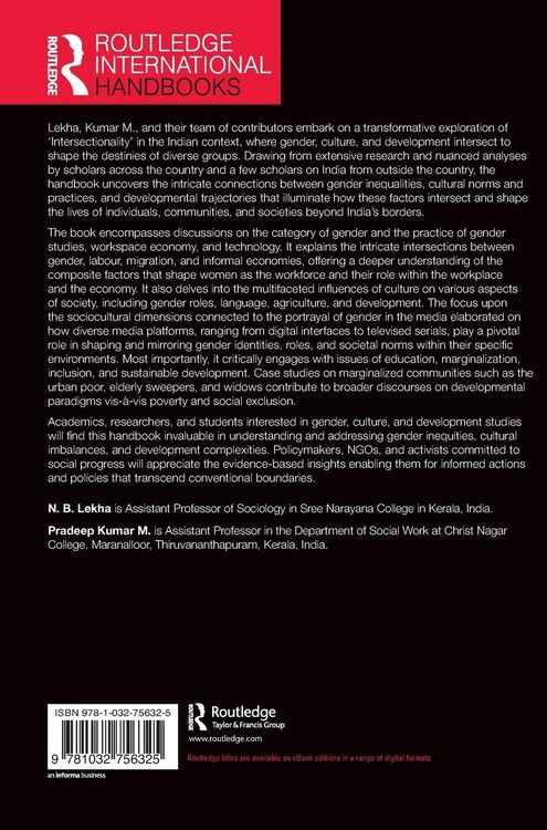 Produktbild: Routledge Handbook of Gender, Culture, and Development in India