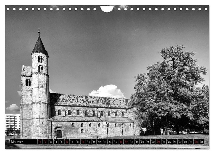 Produktbild: Magdeburg in Schwarz - Wei&szlig; (Wandkalender 2027 DIN A4 quer), CALVENDO Monatskalender