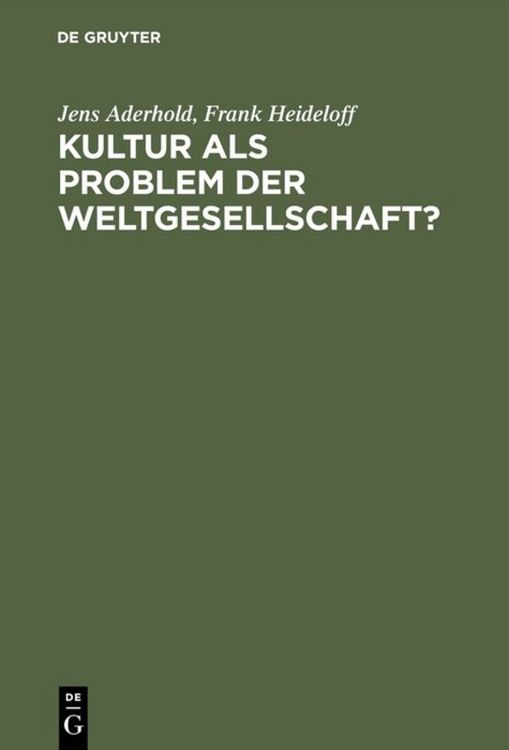 Produktbild: Kultur als Problem der Weltgesellschaft?