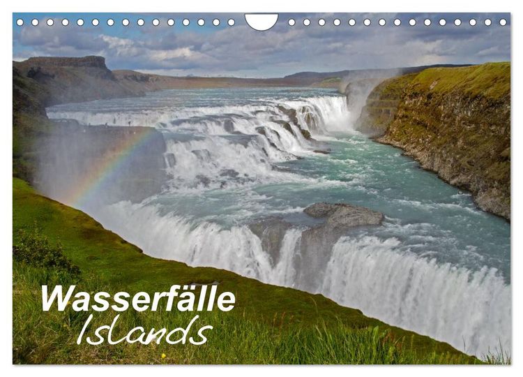 Produktbild: Wasserf&auml;lle Islands (Wandkalender 2026 DIN A4 quer), CALVENDO Monatskalender