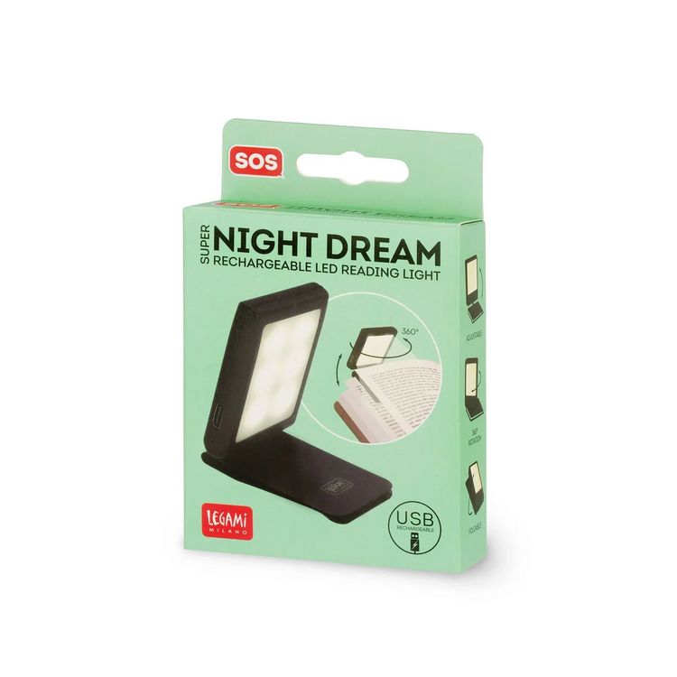Produktbild: Legami Wiederaufladbares LED-Leselicht - Super Night Dream