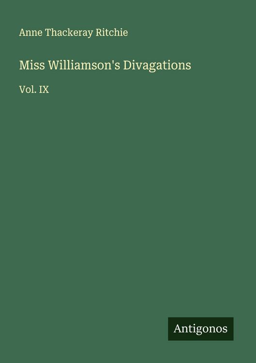 Produktbild: Miss Williamson's Divagations