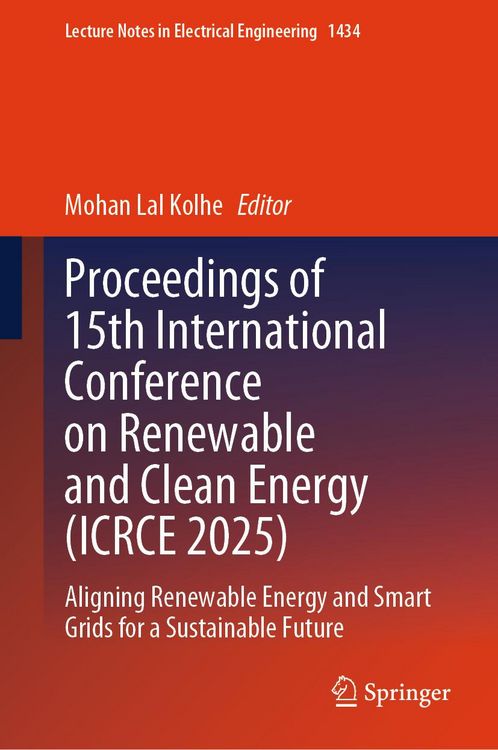 Produktbild: Proceedings of 15th International Conference on Renewable and Clean Energy (ICRCE 2025)