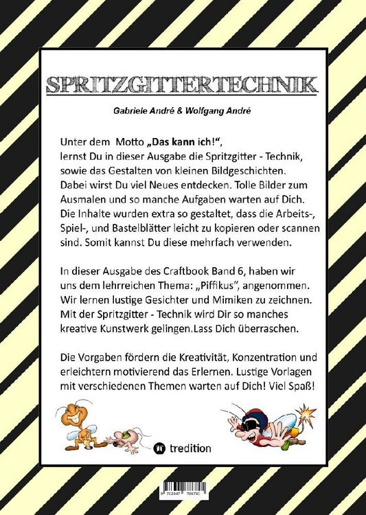 Produktbild: Craftbook - Kreatives Zeichnen - Spritzgitter Technik - R&auml;tsel - Malvorlagen - Lustige Mimiken - Story Scribbeln
