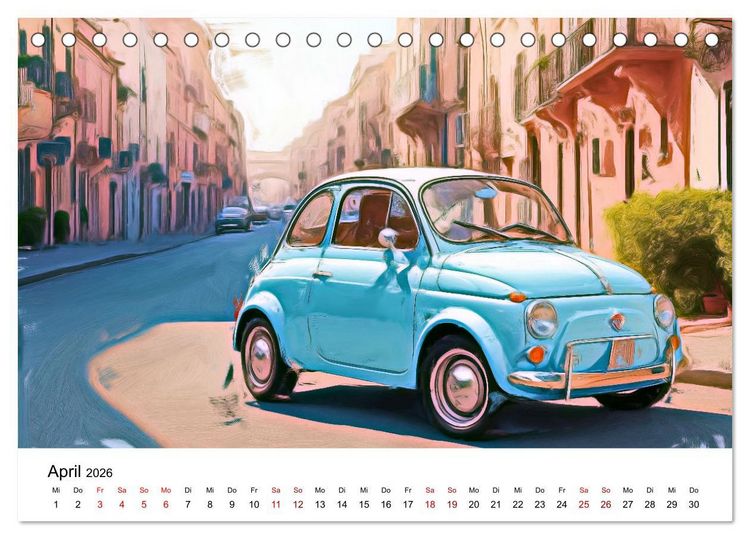 Produktbild: Surreale Autofreuden (Tischkalender 2026 DIN A5 quer), CALVENDO Monatskalender