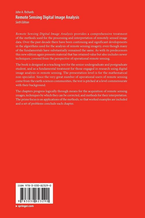 Produktbild: Remote Sensing Digital Image Analysis