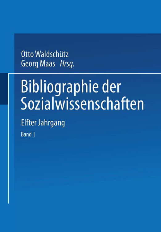 Produktbild: Bibliographie der Sozialwissenschaften