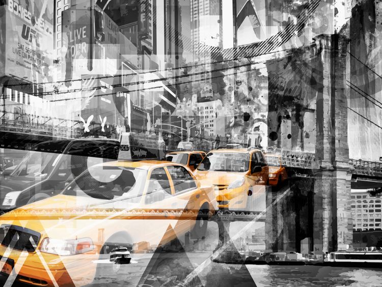 Produktbild: CALVENDO Puzzle Modern Art NYC Collage 1000 Teile Lege-Gr&ouml;&szlig;e 64 x 48 cm Foto-Puzzle Bild von Melanie Viola
