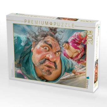 Produktbild: CALVENDO Puzzle Sumoringer Karikaturen | 2000 Teile Lege-Gr&ouml;&szlig;e 90x67cm Foto-Puzzle f&uuml;r gl&uuml;ckliche Stunden
