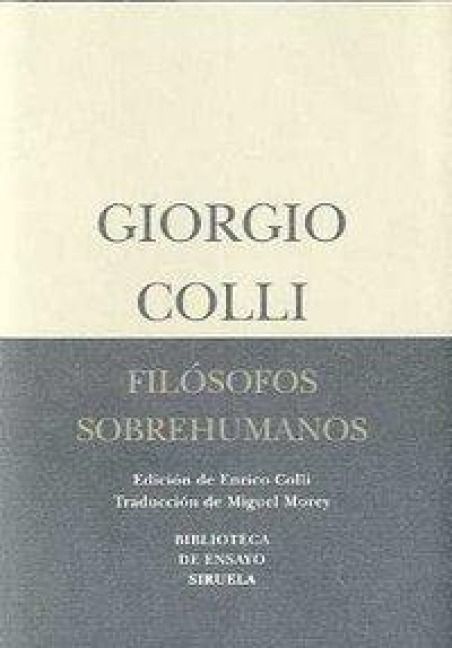 Produktbild: Fil&oacute;sofos sobrehumanos