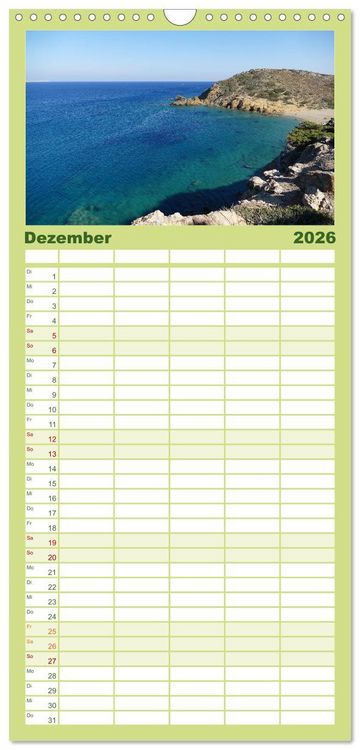 Produktbild: Familienplaner 2026 - Kreta - Paradies an der Wiege Europas mit 5 Spalten (Wandkalender, 21 x 45 cm) CALVENDO