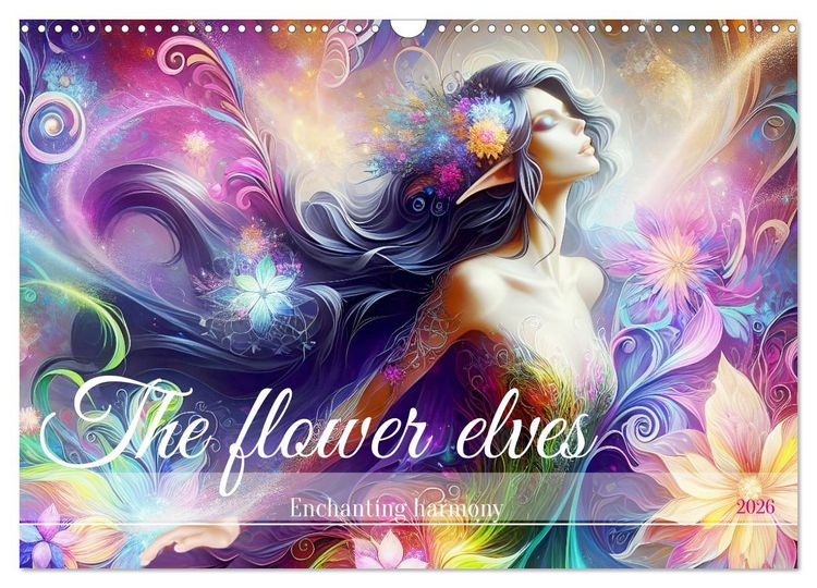 Produktbild: The flower elves Enchanting harmony (Wall Calendar 2026 DIN A3 landscape), CALVENDO 12 Month Wall Calendar