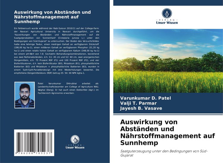 Produktbild: Auswirkung von Abst&auml;nden und N&auml;hrstoffmanagement auf Sunnhemp