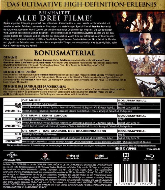Produktbild: Die Mumie Trilogie