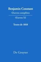 Produktbild: Textes de 1818