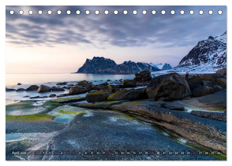 Produktbild: Lofoten - From Dusk Till Dawn (Tischkalender 2026 DIN A5 quer), CALVENDO Monatskalender