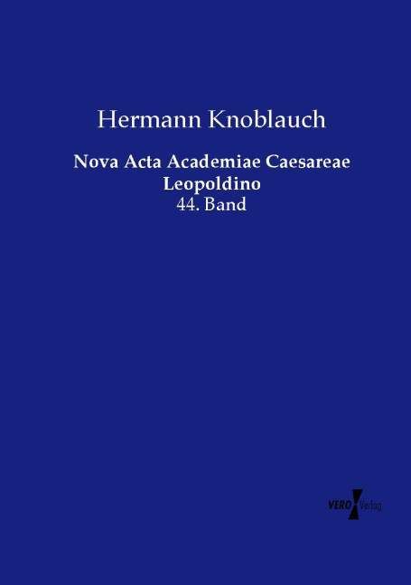 Produktbild: Nova Acta Academiae Caesareae Leopoldino