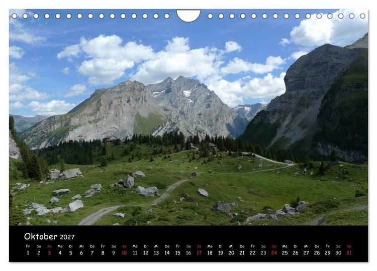 Produktbild: Alpenwelten (Wandkalender 2027 DIN A4 quer), CALVENDO Monatskalender