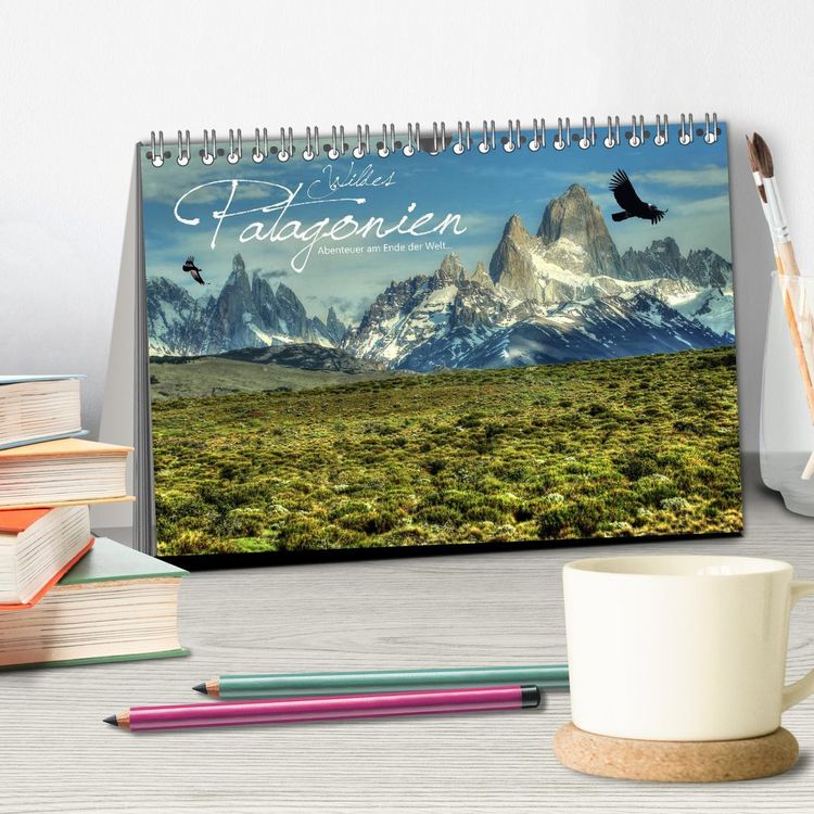 Produktbild: Wildes Patagonien - Abenteuer am Ende der Welt (Tischkalender 2026 DIN A5 quer), CALVENDO Monatskalender