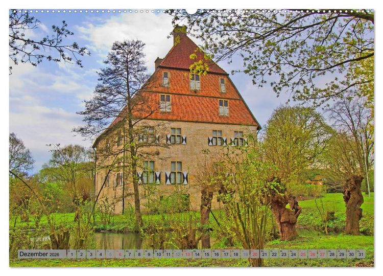 Produktbild: Kreis Coesfeld im M&uuml;nsterland - Stadt Land Flu&szlig; (Wandkalender 2026 DIN A2 quer), CALVENDO Monatskalender