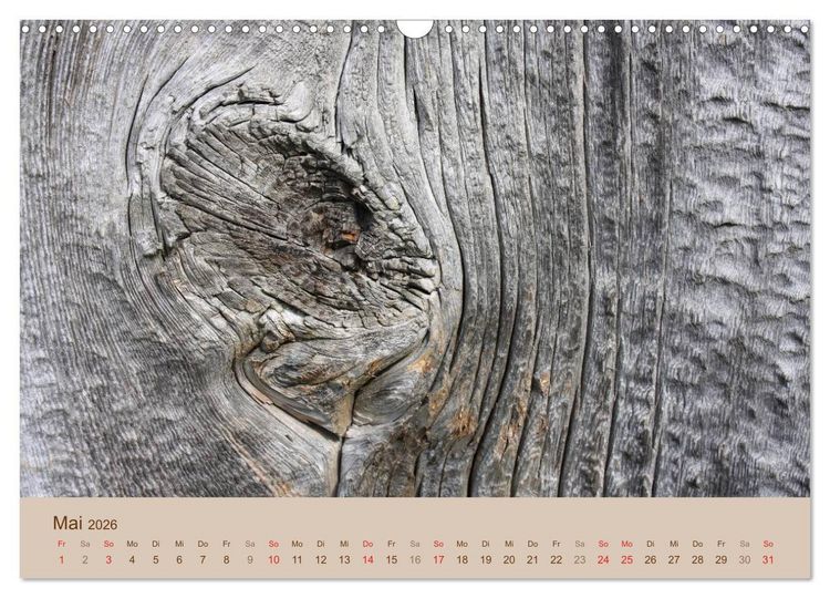 Produktbild: Farben des Holzes (Wandkalender 2026 DIN A3 quer), CALVENDO Monatskalender