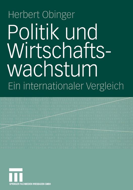 Produktbild: Politik und Wirtschaftswachstum