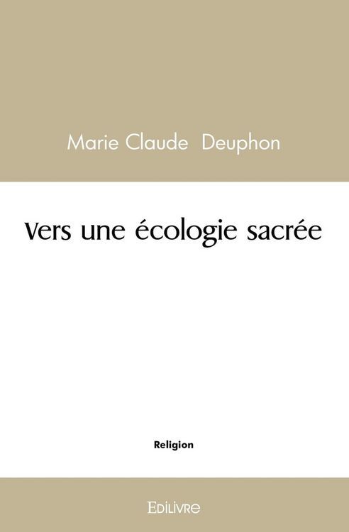 Produktbild: Vers une ecologie sacree
