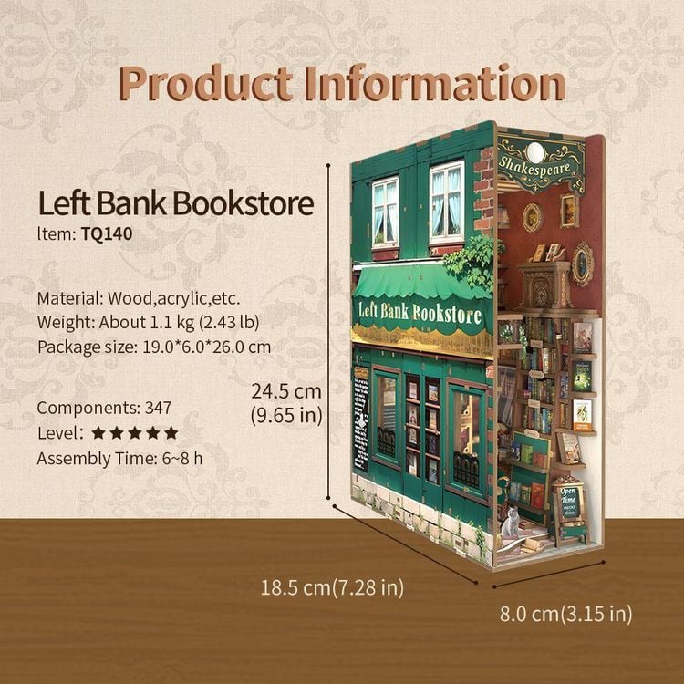 Produktbild: Booknook Left Bank Bookstore