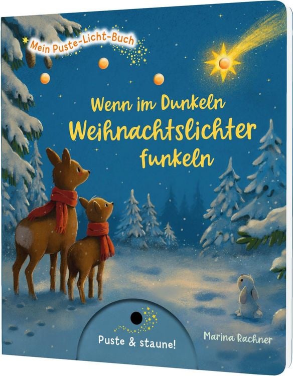 Produktbild: Mein Puste-Licht-Buch: Wenn im Dunkeln Weihnachtslichter funkeln