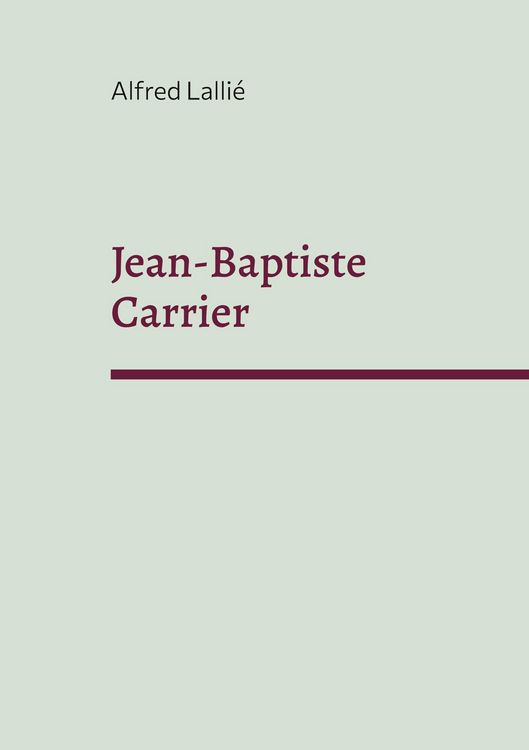 Produktbild: Jean-Baptiste Carrier
