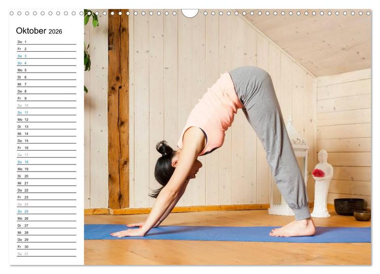 Produktbild: Yoga - ganz einfach zuhause (Wandkalender 2026 DIN A3 quer), CALVENDO Monatskalender