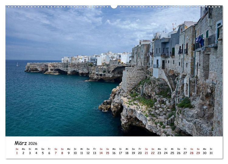 Produktbild: S&uuml;ditalien - Von Kampanien nach Apulien (hochwertiger Premium Wandkalender 2026 DIN A2 quer), Kunstdruck in Hochglanz