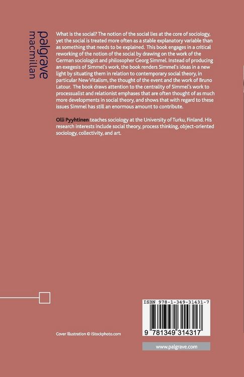 Produktbild: Simmel and 'the Social'